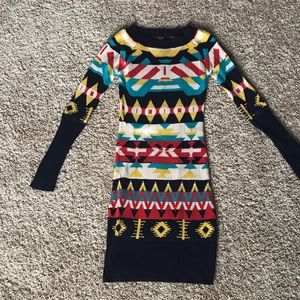 Jessica Simpson bright sweater dress